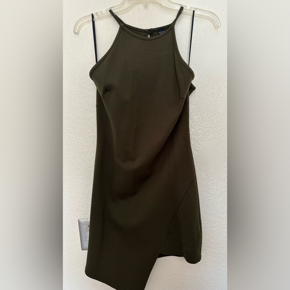 Green cocktail dress